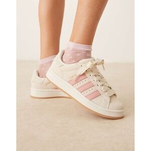 Adidas Campus 00s Womens Sneakers Wonder White Putty Mauve Pink Suede